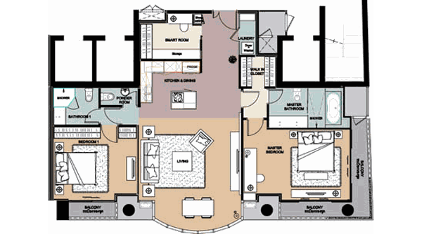 Picture of 3 bed Condo in Le Monaco Residence Ari Samsennai Sub District C09488